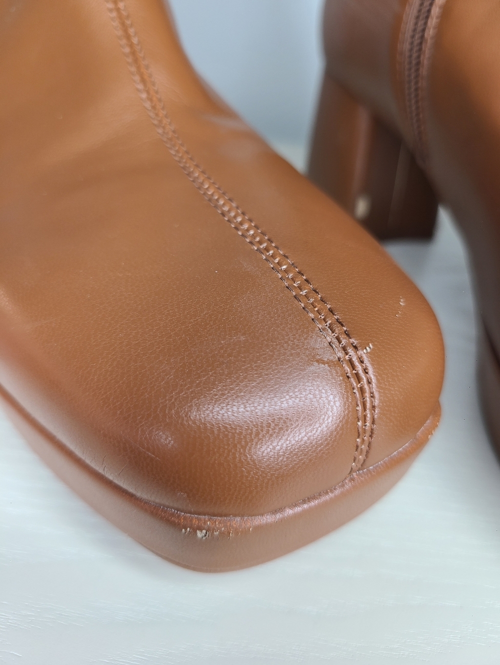 Aerosoles Brown Platform Boots π€ Size 8.5 Y2K - Picture 7 of 14